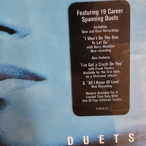 NEW Barbara Streisand Duets CD Vintage Y2K 19 Song Tracks Factory Sealed Vintage - Picture 7 of 8